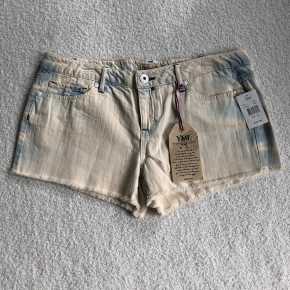 YMI Pants - YMI Acid Wash Distressed Denim short Shorts Jrs 13